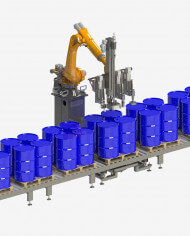 Llenadora automática de tambores Llenadora automática de tambores