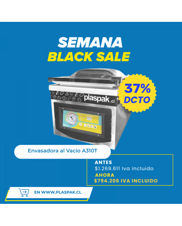 Envasadora al Vacío de Sobremesa. Modelo A310T