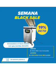 Envasadora al vacío de gabinete con inyección de gas. Modelo A410F