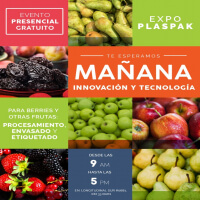 ¡Aún te puedes registrar para asistir a la Expo! Mañana estaremos con demostraciones de tecnología para berries y otras frutas: Procesamiento, envasado y etiquetado. Tendremos demostraciones en vivo. ¡Te esperamos! 👉 link en la bio